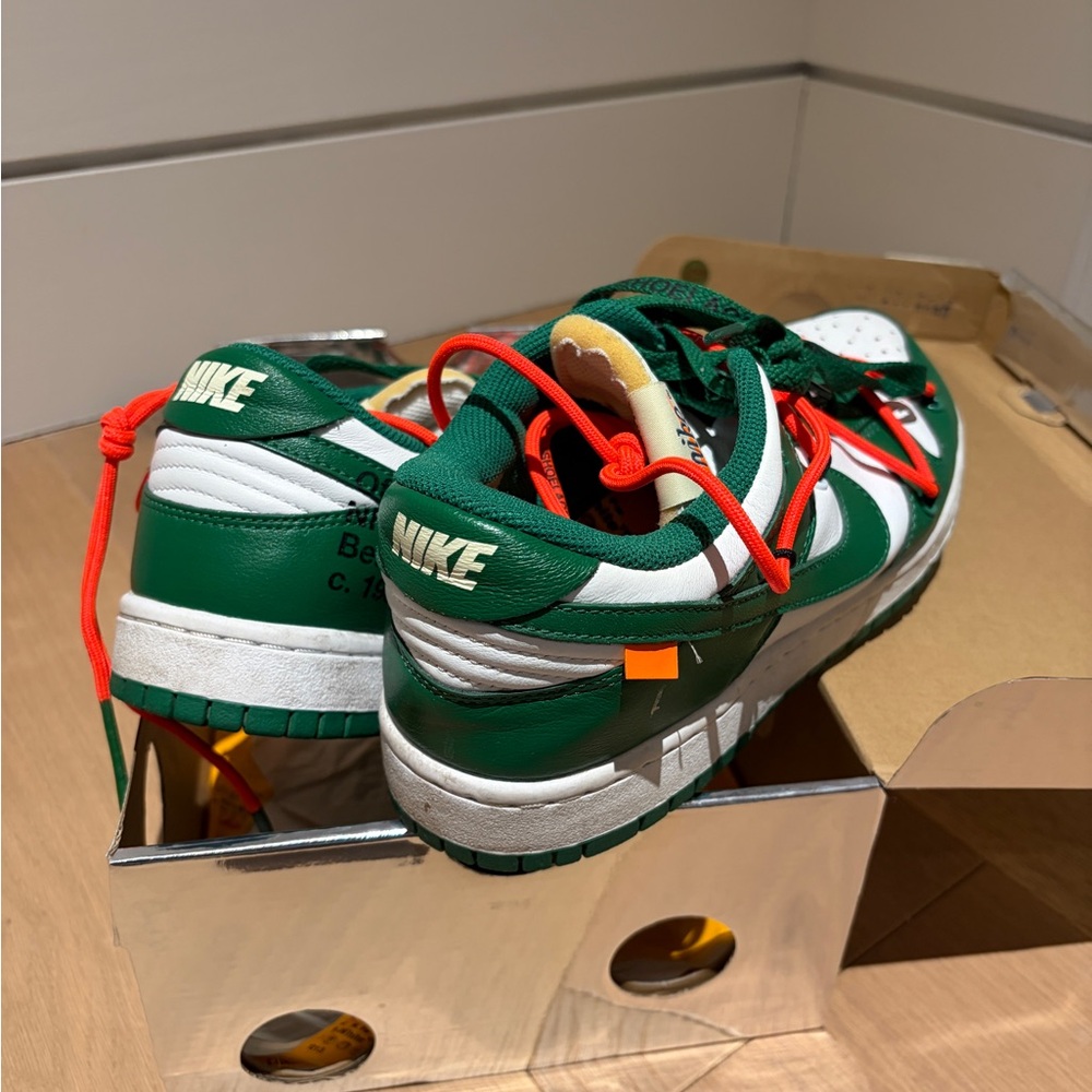 Nike Kids Green, White & Orange Low-Top Sneakers - Picture 2 of 7